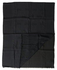 Dolce & Gabbana Elegant Black Modal-Cashmere Men's Scarf