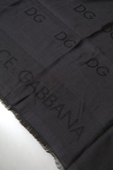 Dolce & Gabbana Elegant Black Modal-Cashmere Men's Scarf