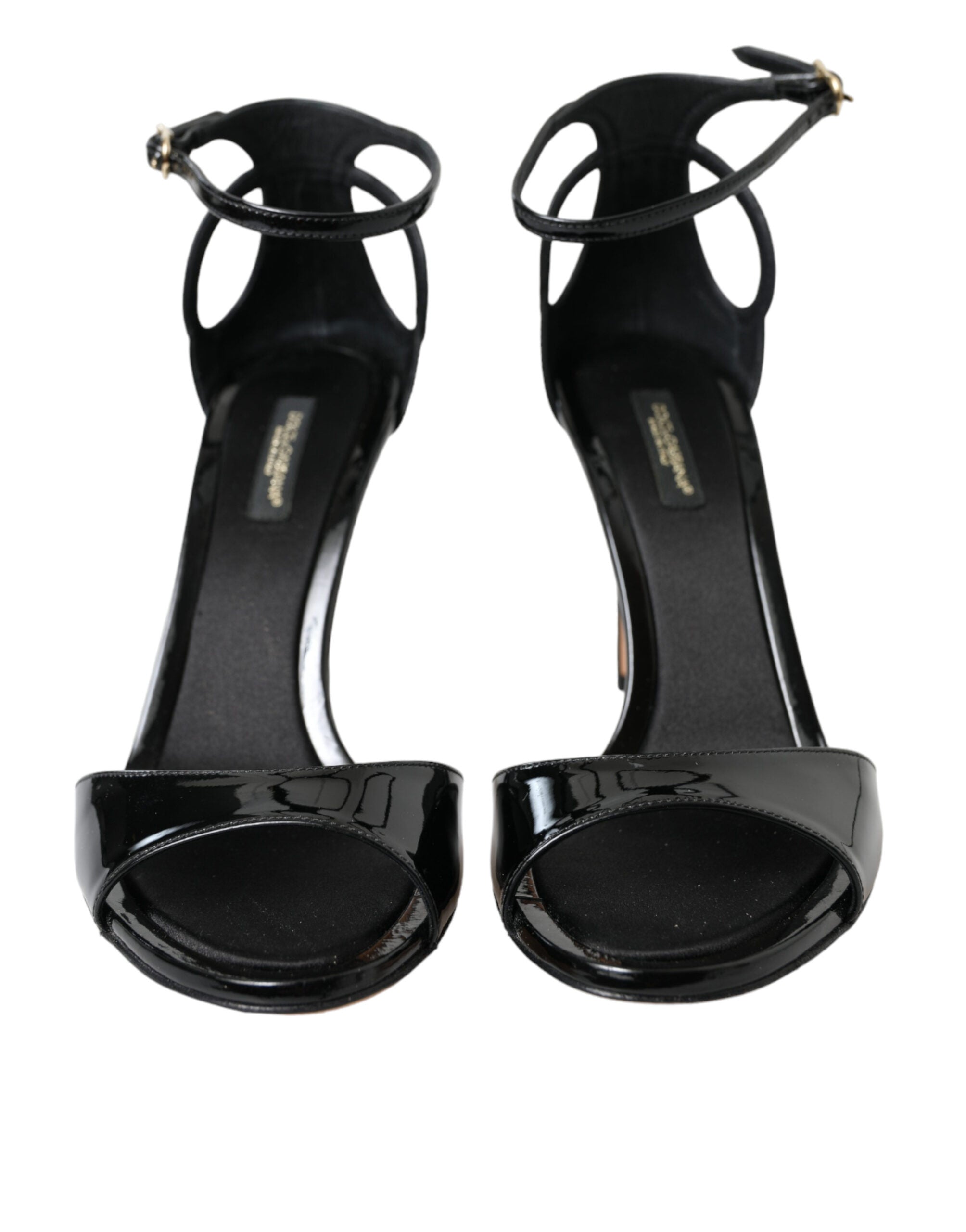 Dolce & Gabbana Elegant Leather Ankle Strap Heels