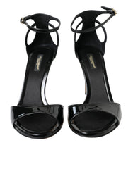 Dolce & Gabbana Elegant Leather Ankle Strap Heels