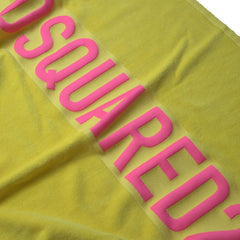 Dsquared² Sunshine Yellow Logo Beach Towel