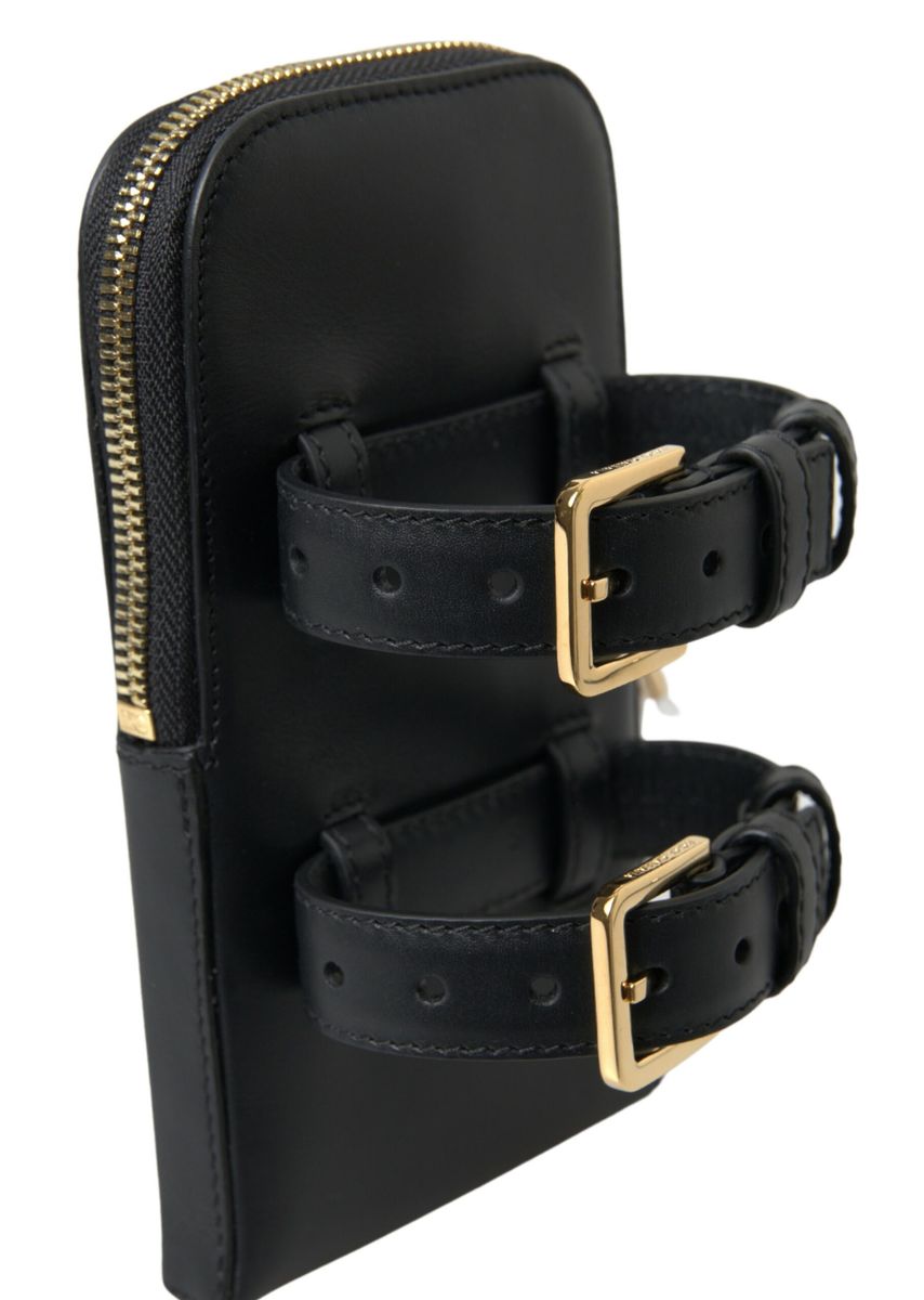Dolce & Gabbana Elegant Leather Wristlet Clutch