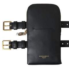 Dolce & Gabbana Elegant Leather Wristlet Clutch