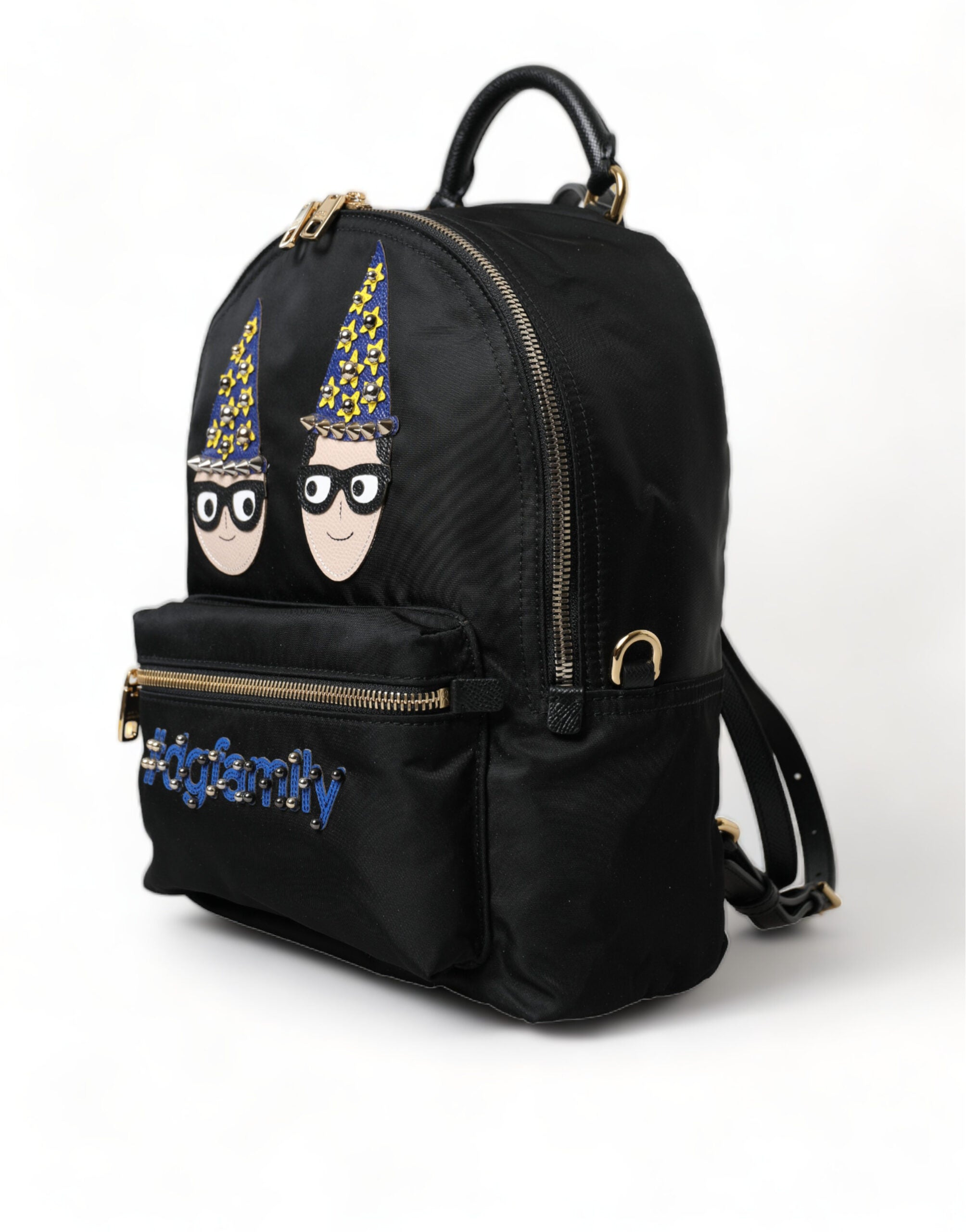 Dolce & Gabbana Black Nylon #DGFamily Backpack VULCANO Bag