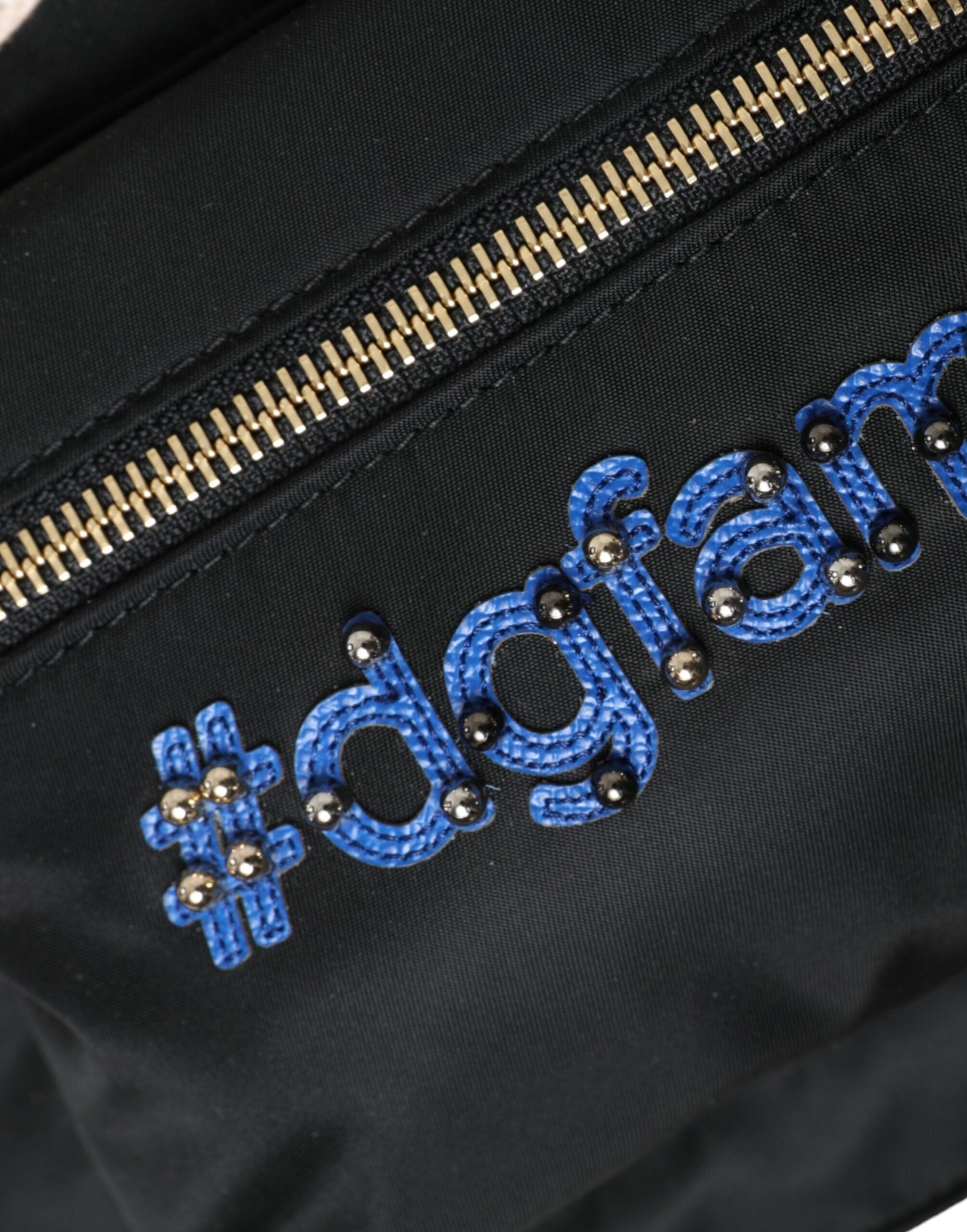 Dolce & Gabbana Black Nylon #DGFamily Backpack VULCANO Bag