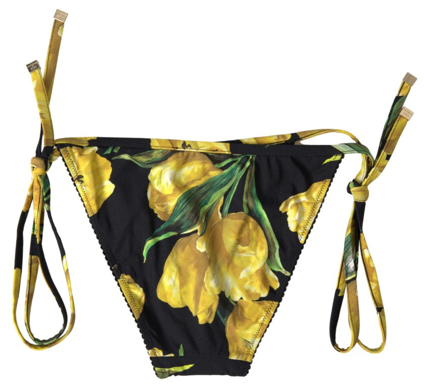 Dolce & Gabbana Elegant Floral Print Bikini Set
