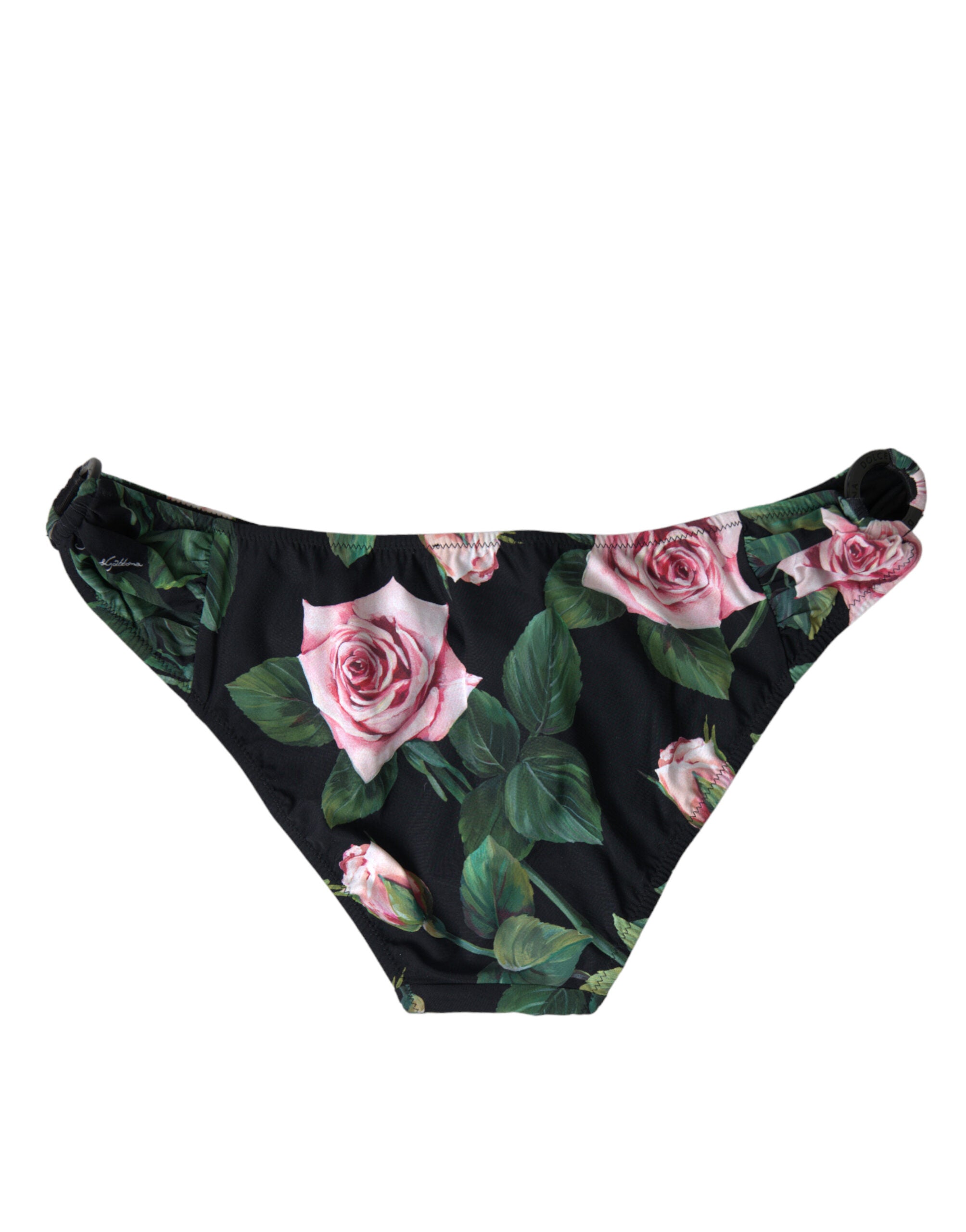 Dolce & Gabbana Chic Floral Print Bikini Bottom