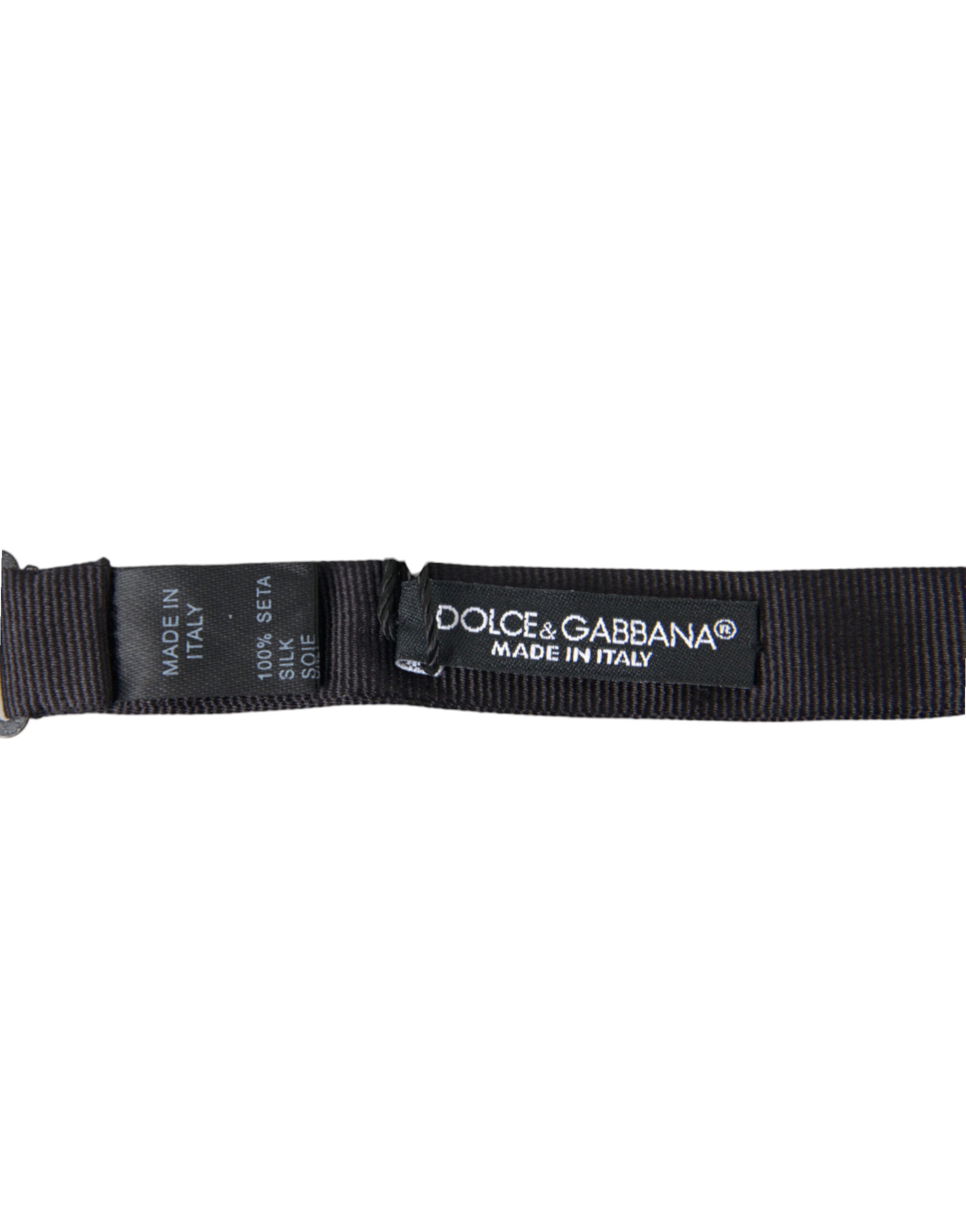 Dolce & Gabbana Elegant Silk Black Bow Tie for Sophisticated Style