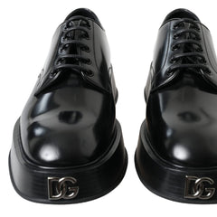 Dolce & Gabbana Elegant Black Leather Formal Men's Shoes