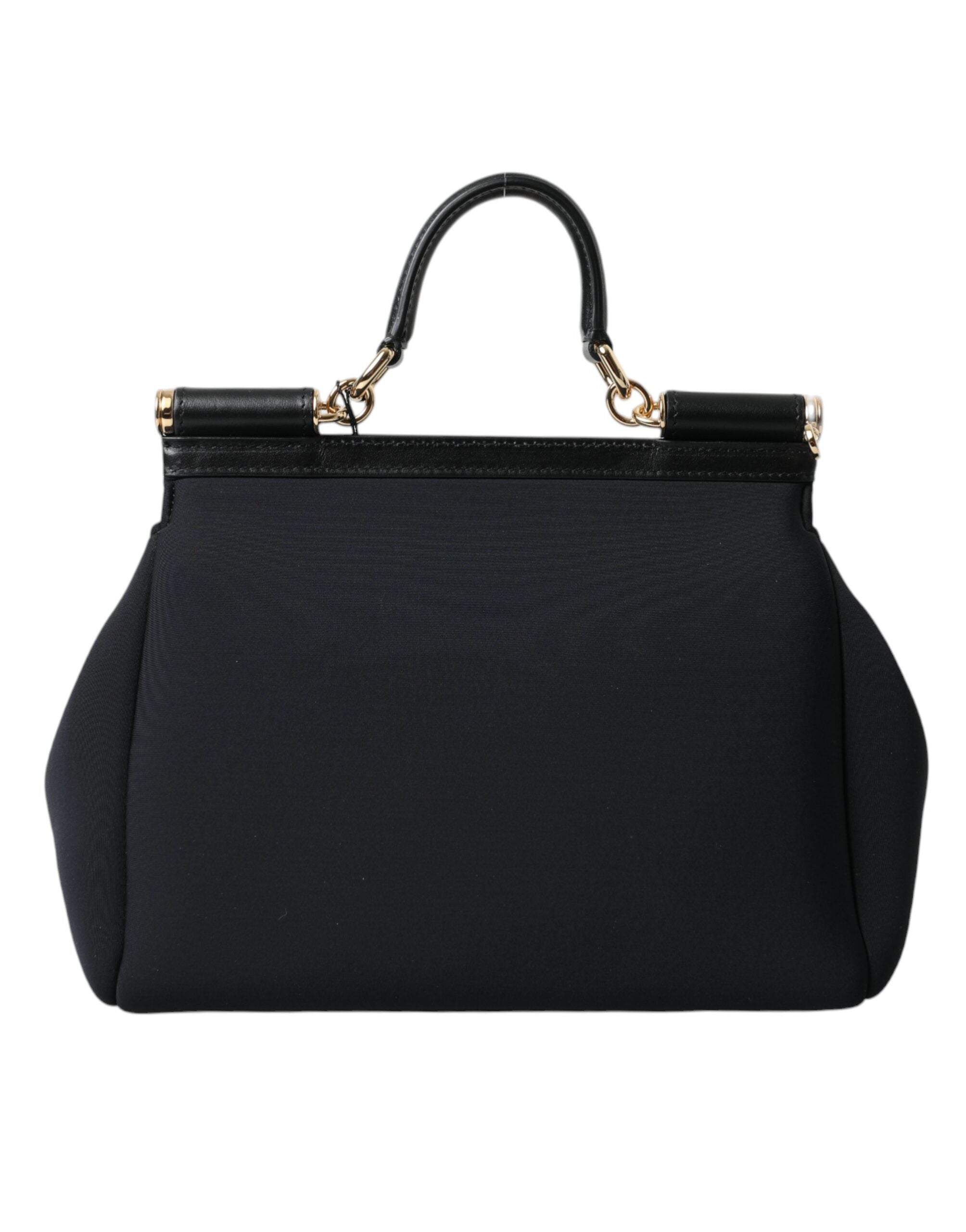 Dolce & Gabbana Elegant Black Sicily Shoulder Bag