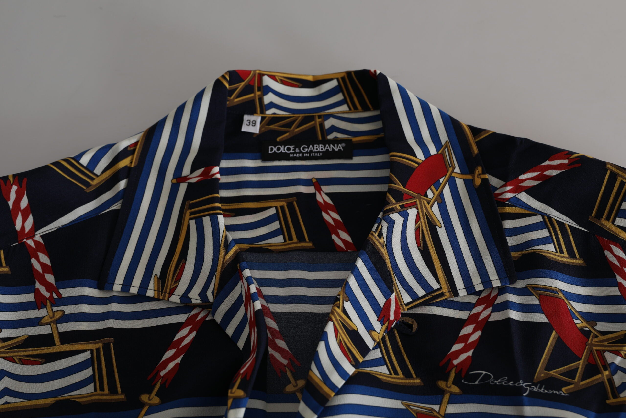 Dolce & Gabbana Elegant Multicolor Silk Casual Shirt