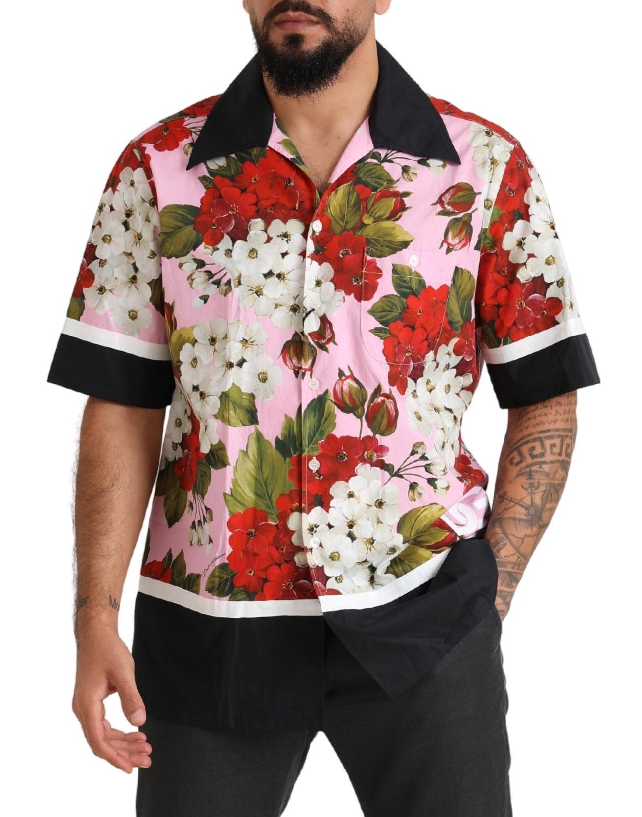 Dolce & Gabbana Elegant Multicolor Cotton Casual Shirt