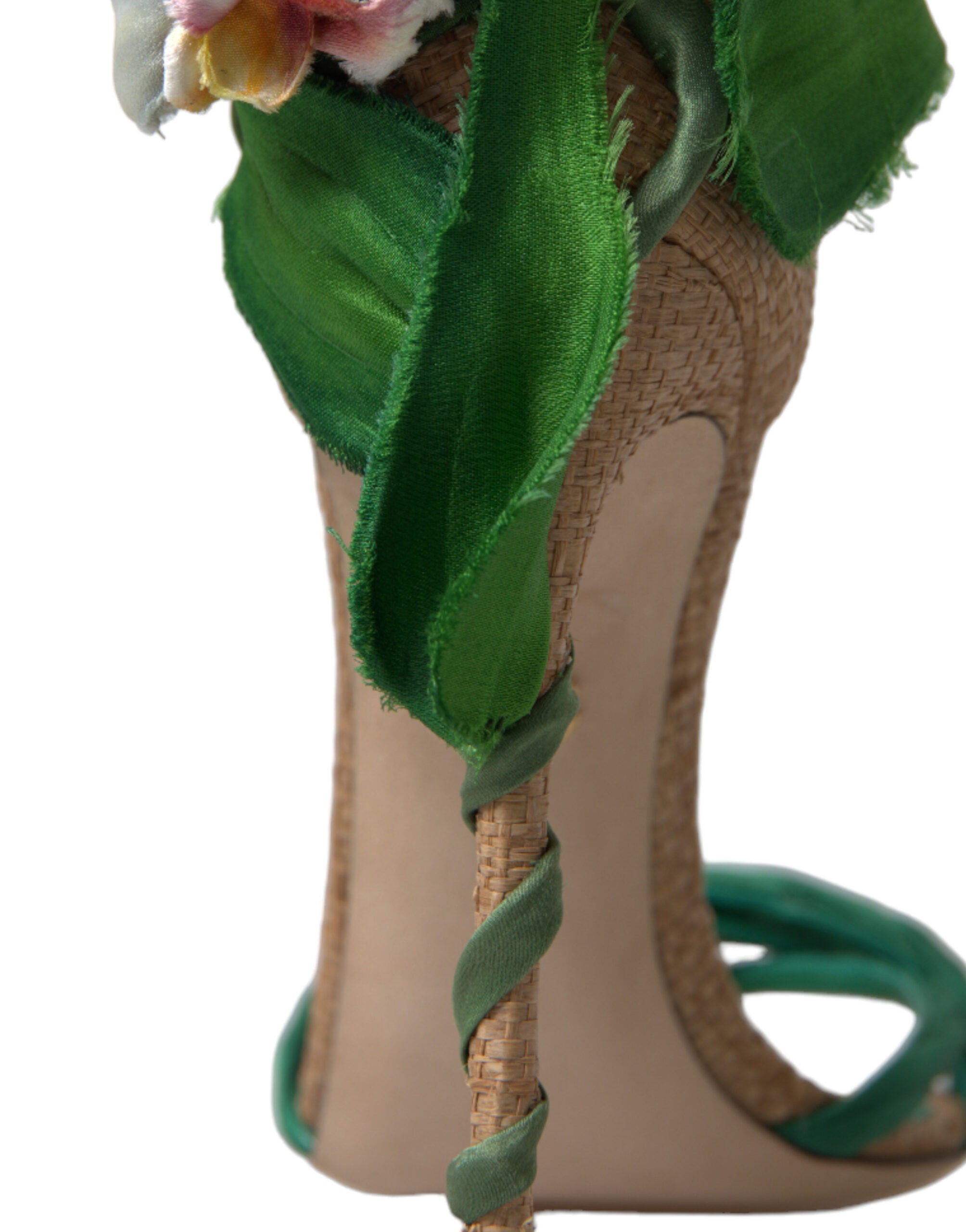 Dolce & Gabbana Emerald Elegance Satin Heels