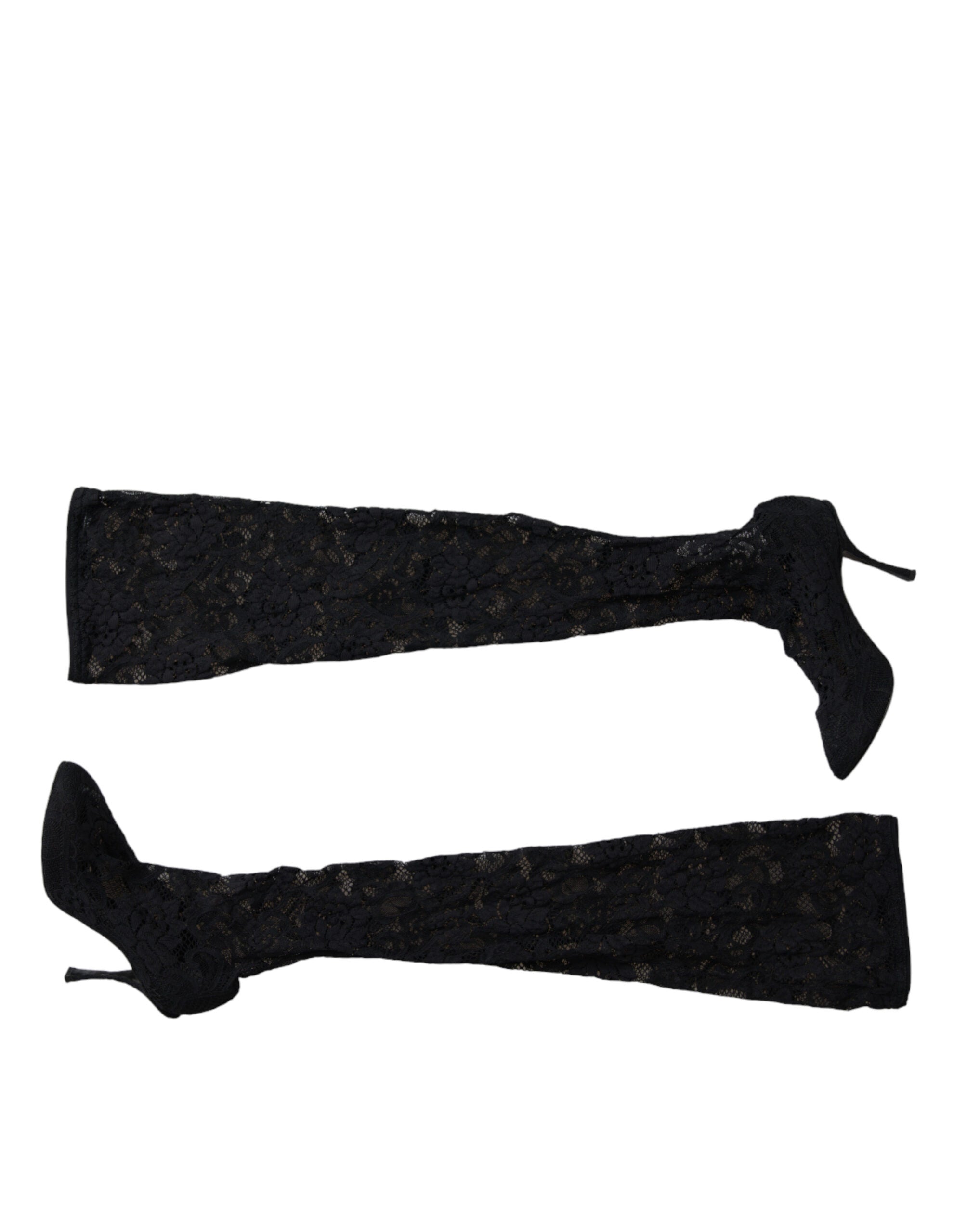 Dolce & Gabbana Elegant Black Stretch Sock Boots