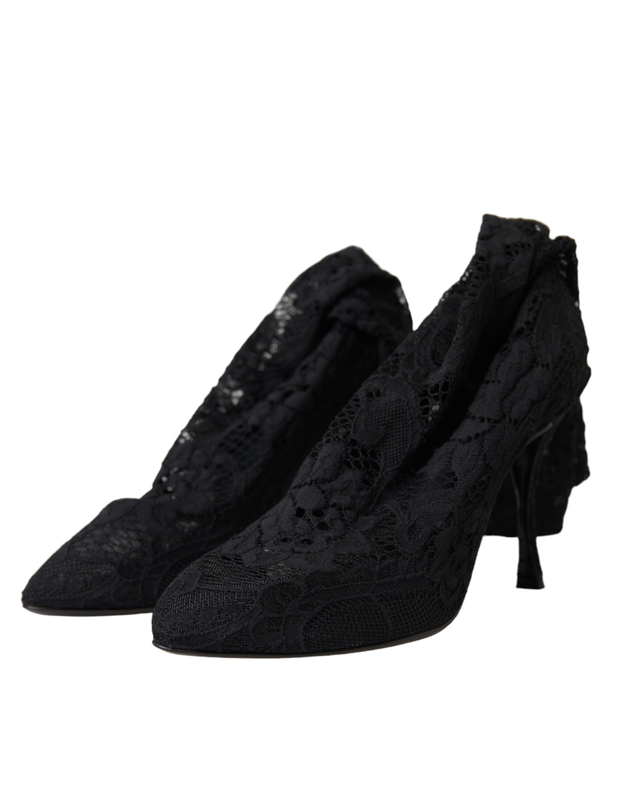 Dolce & Gabbana Elegant Black Stretch Sock Boots