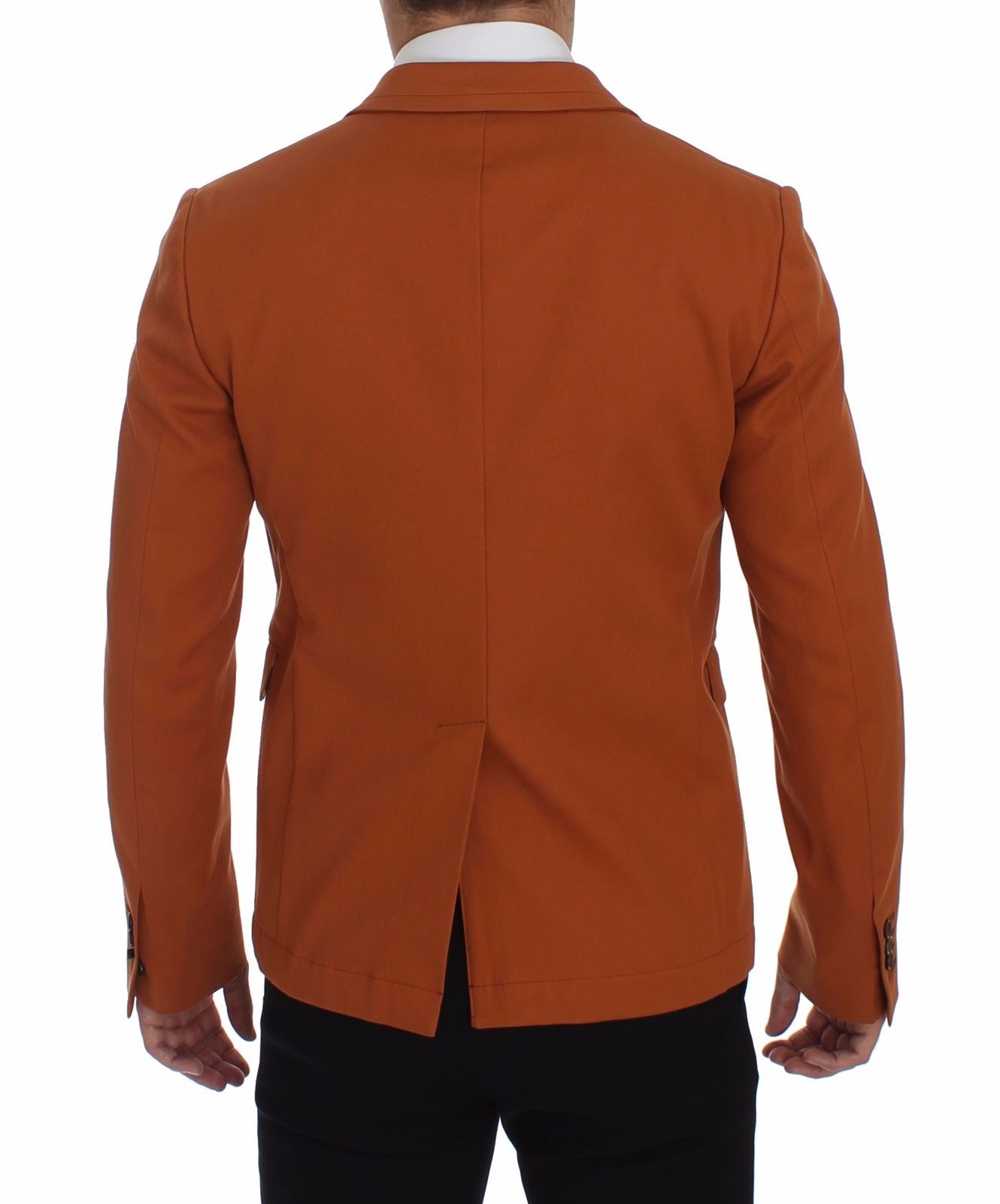 Dolce & Gabbana Orange Cotton Stretch Blazer