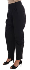 Dolce & Gabbana Chic Black Wool Blend Baggy Pants