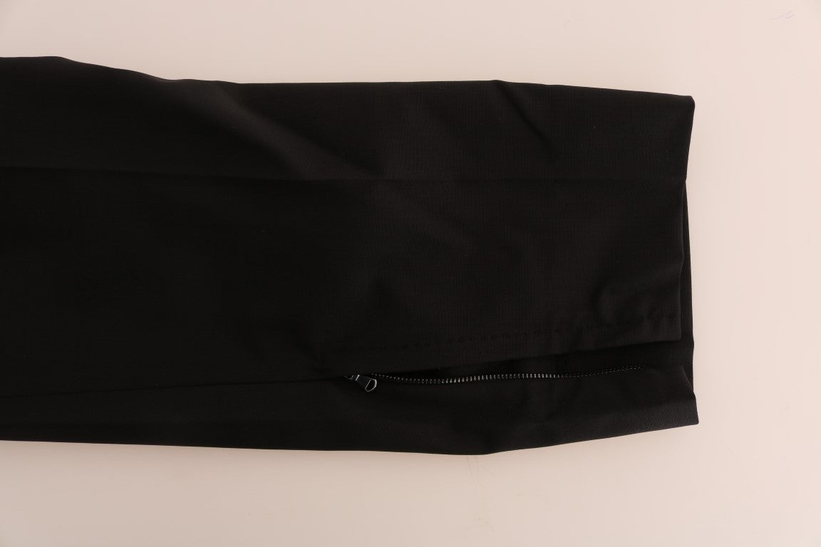 Dolce & Gabbana Chic Black Wool Blend Baggy Pants
