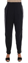 Dolce & Gabbana Chic Black Wool Blend Baggy Pants