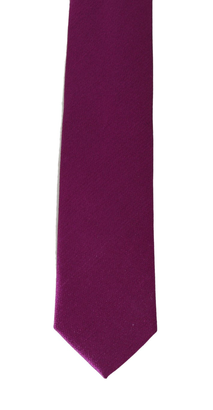 Dolce & Gabbana Elegant Purple Silk Necktie