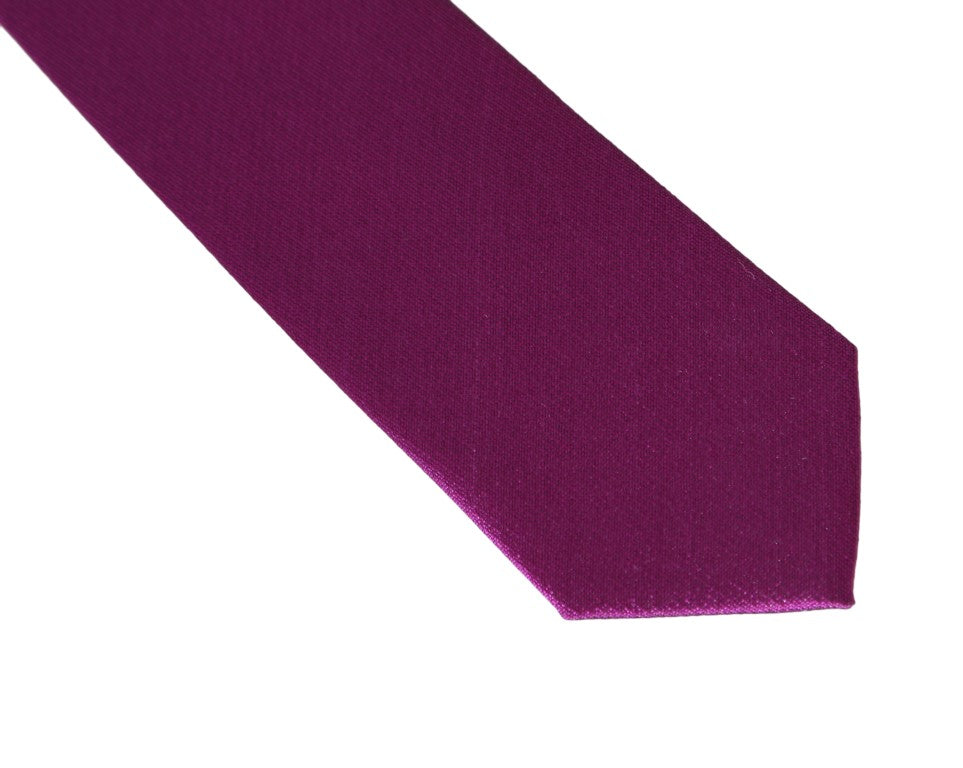 Dolce & Gabbana Elegant Purple Silk Necktie