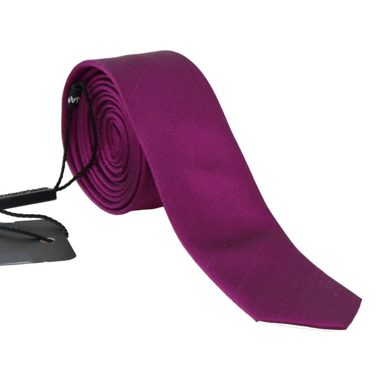 Dolce & Gabbana Elegant Purple Silk Necktie