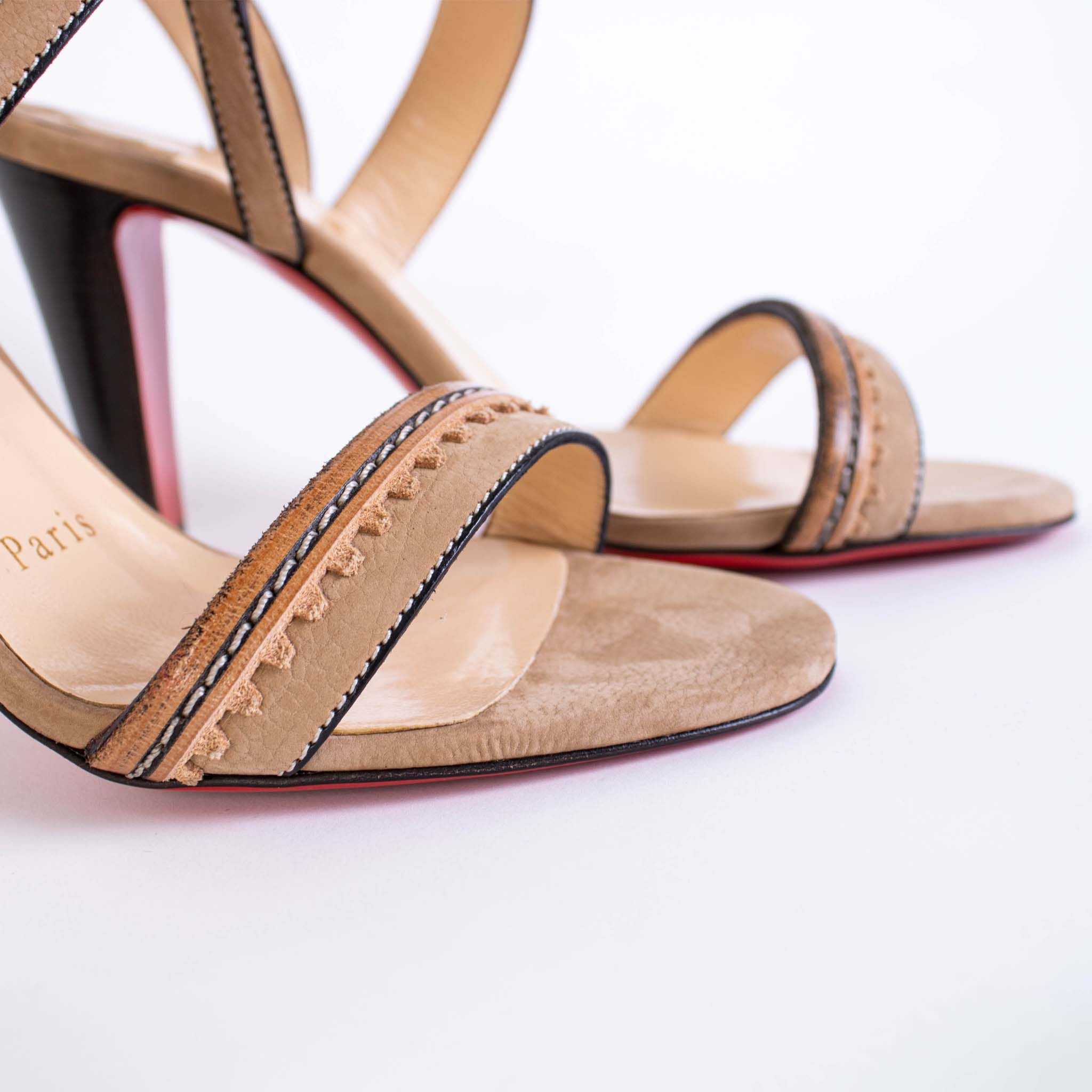 Christian Louboutin Leather Trepi City Sandals