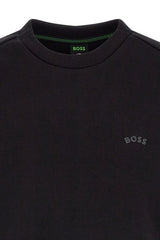 Hugo Boss Black Cotton Logo Details Sweatshirt