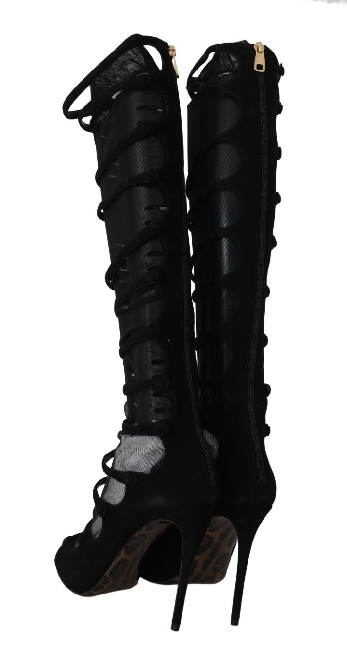 Dolce & Gabbana Elegance Redefined: Chic Knee-High Stiletto Boots