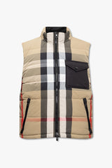 Burberry Beige Polyamide and Feathers Vest