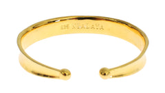 Nialaya CZ Gold Sterling 925 Silver Bangle Bracelet