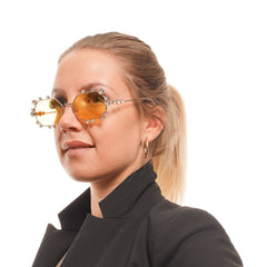 Swarovski Gold Women Sunglasses