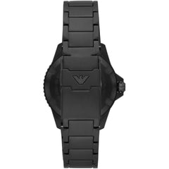Emporio Armani Black Steel Quartz Watch