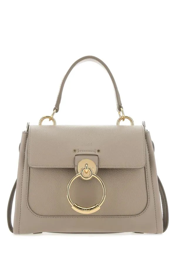 Chloé Black Calf Leather Tess Handbag