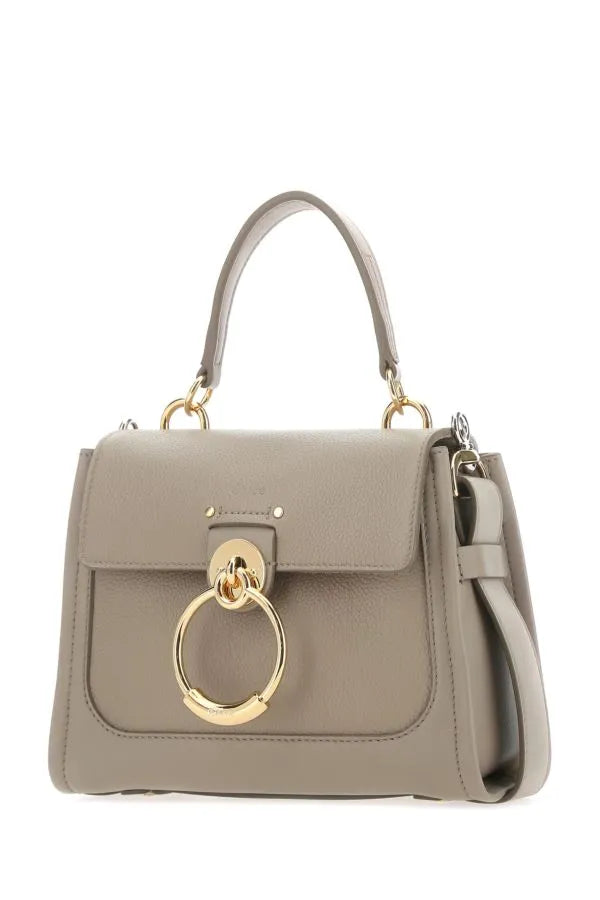 Chloé Black Calf Leather Tess Handbag