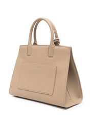 Burberry Oat Beige Calf Leather Frances Handbag