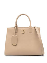 Burberry Oat Beige Calf Leather Frances Handbag