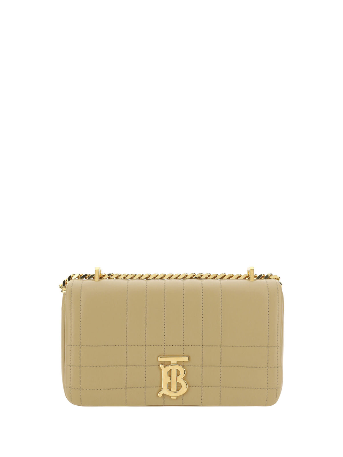 Burberry Oat Beige Leather Lola Shoulder Bag