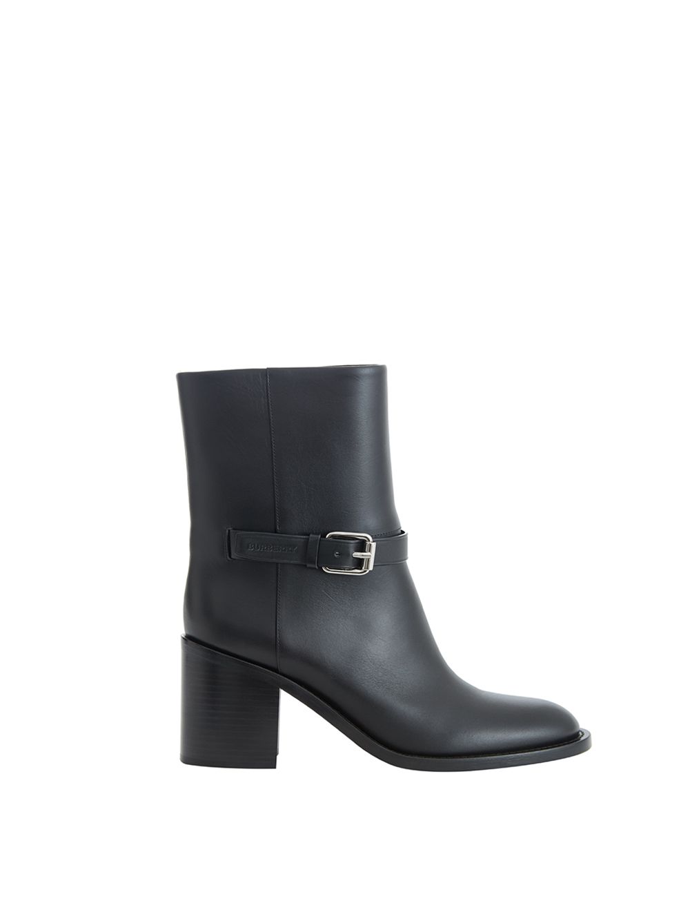 Burberry Black Leather Ankle Boots