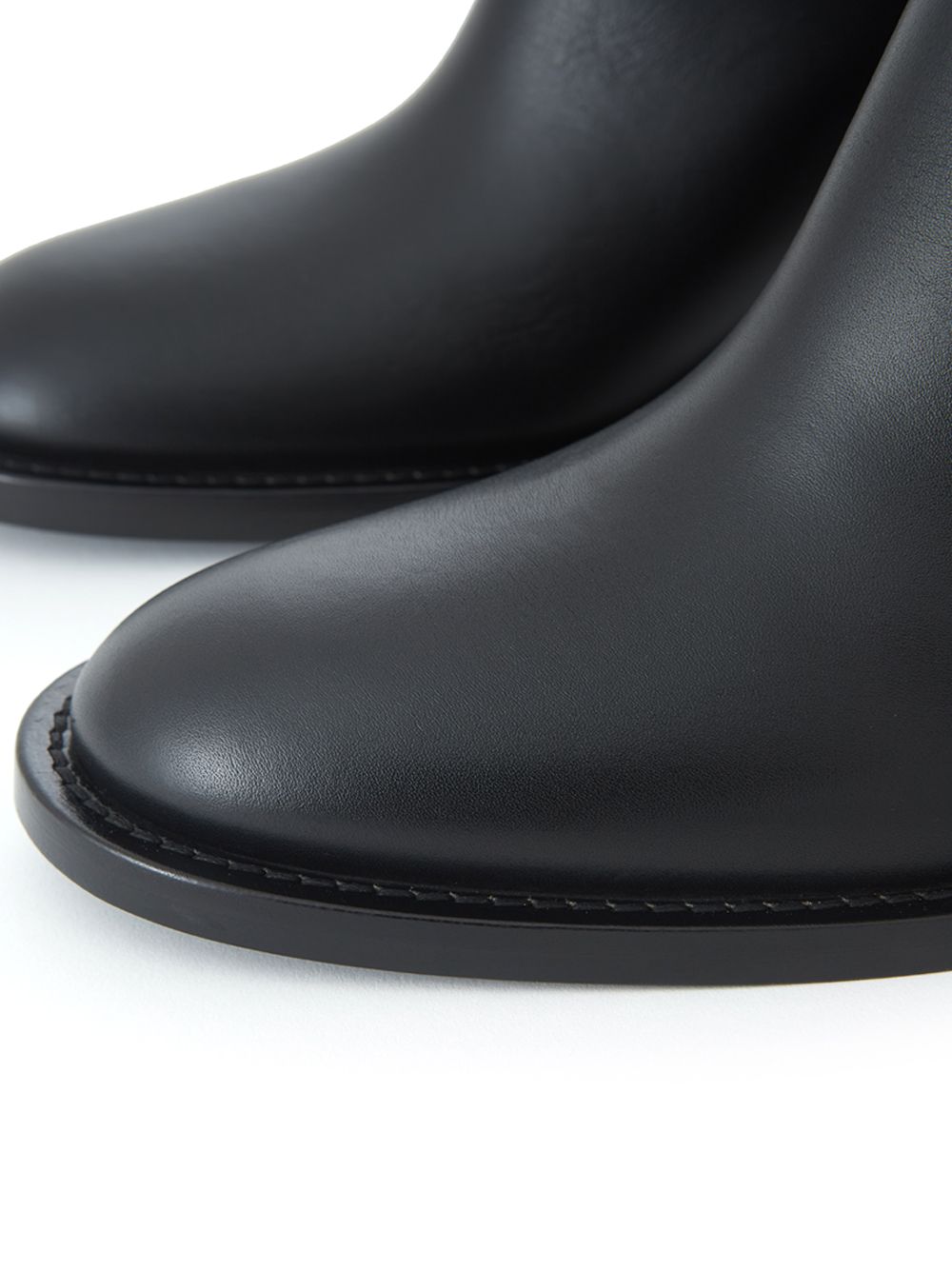 Burberry Black Leather Ankle Boots
