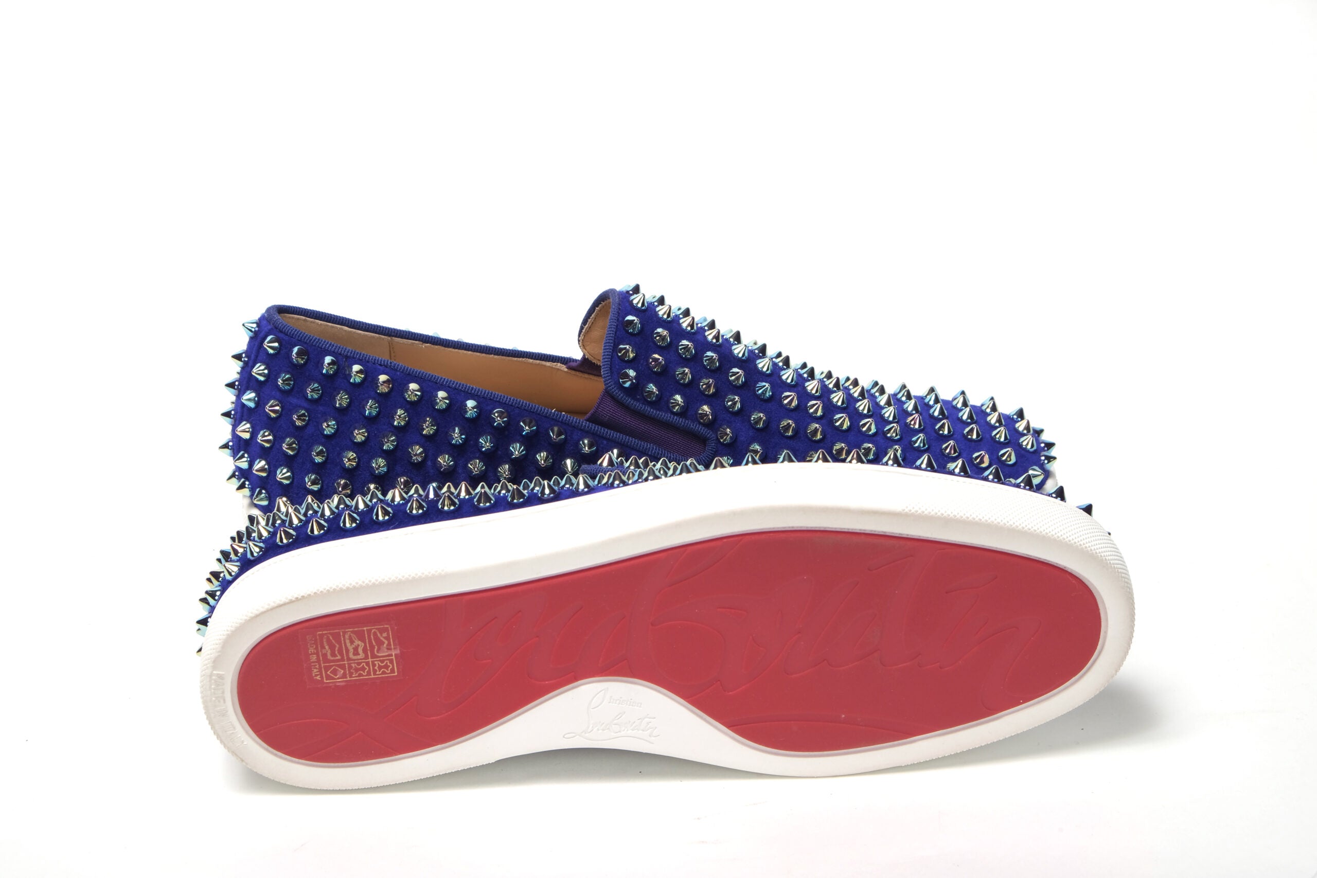 Christian Louboutin Rollerboat Flat Vea Electric Blue Sneaker