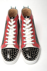 Christian Louboutin Multicolor Version Lou Spikes Orlato Flat Shoes