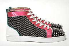 Christian Louboutin Multicolor Version Lou Spikes Orlato Flat Shoes