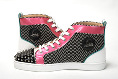 Christian Louboutin Multicolor Version Lou Spikes Orlato Flat Shoes