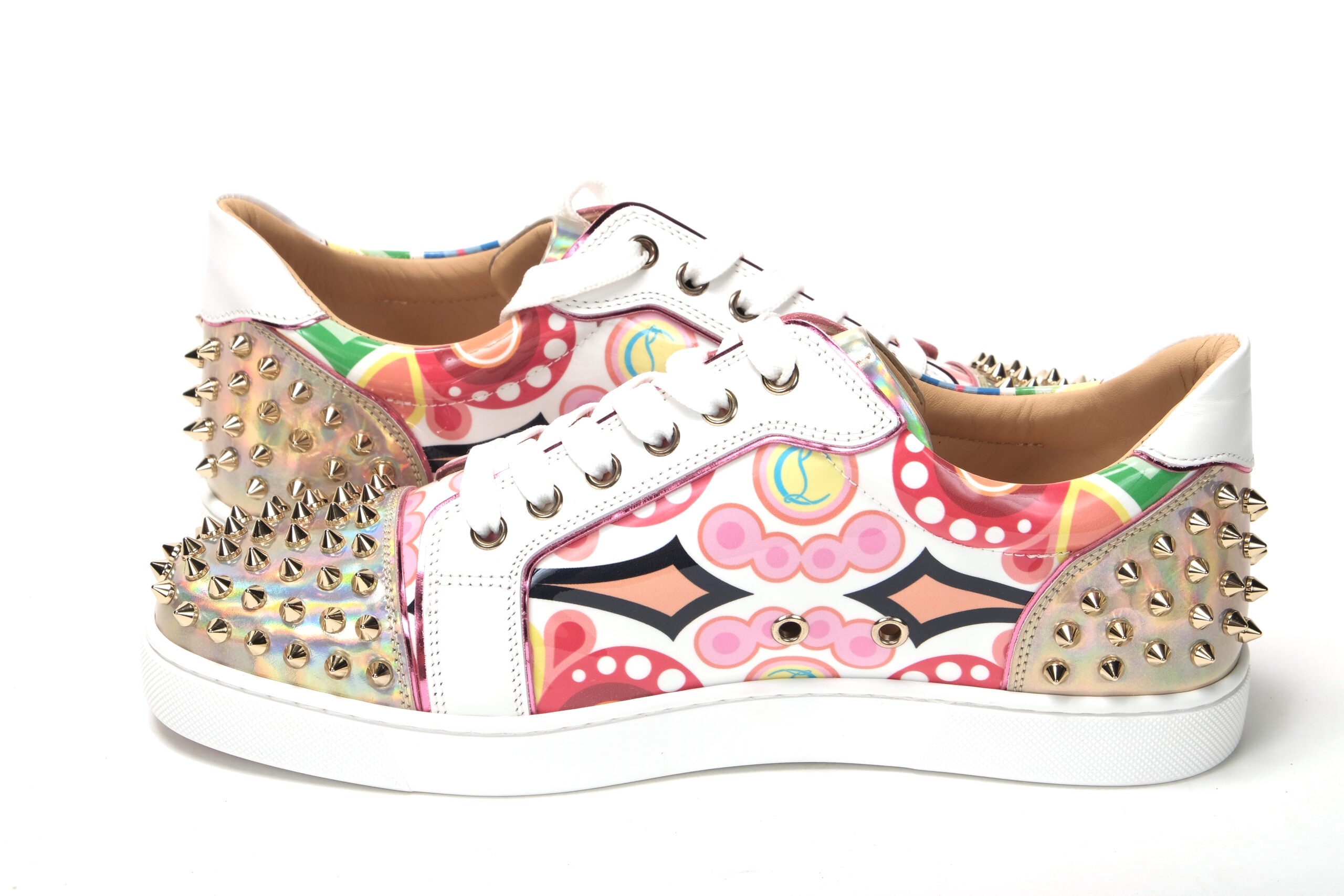 Christian Louboutin Multicolor Version Viera 2 Flat Pat Shoes