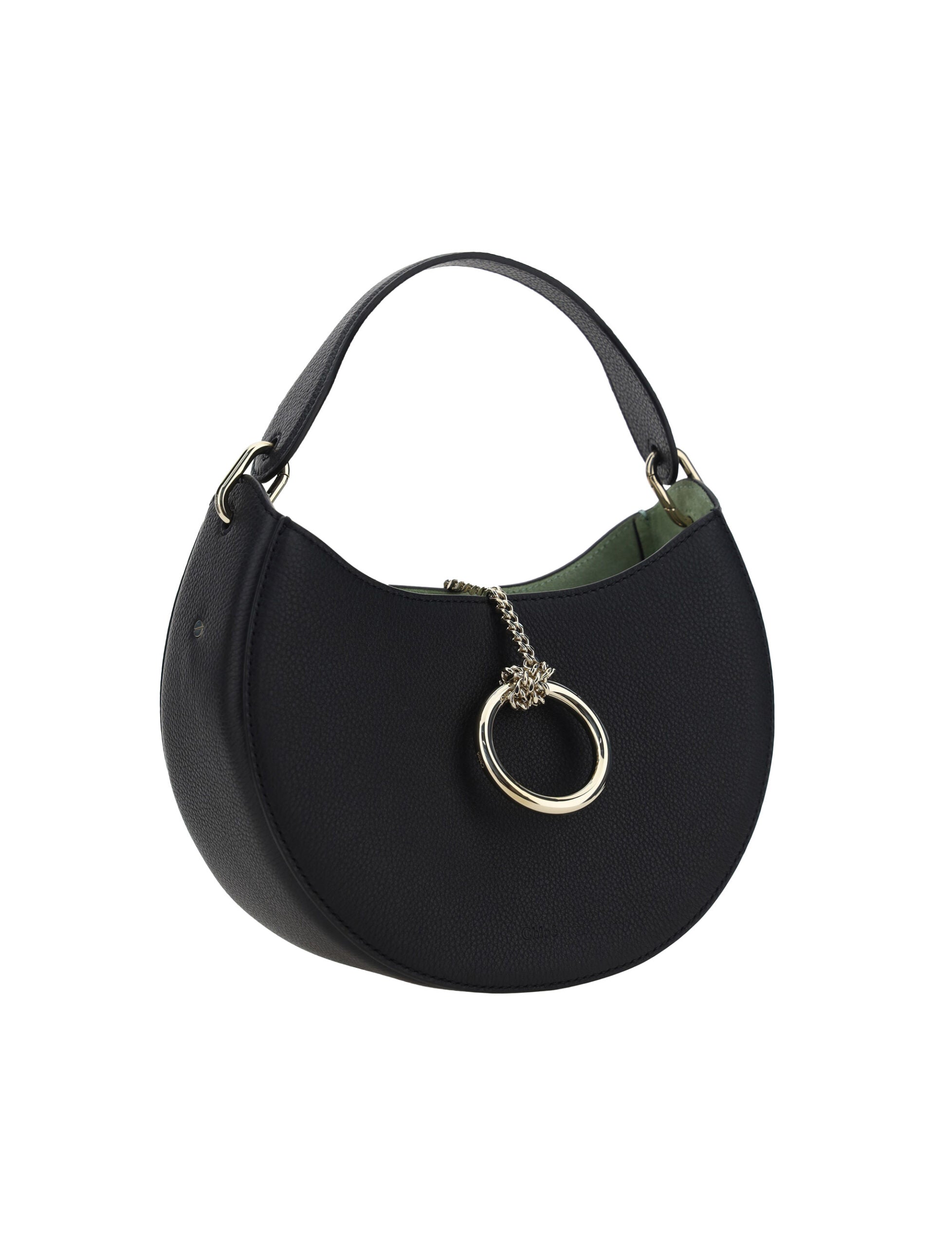 Chloé Black Leather Small Arlène Shoulder Bag