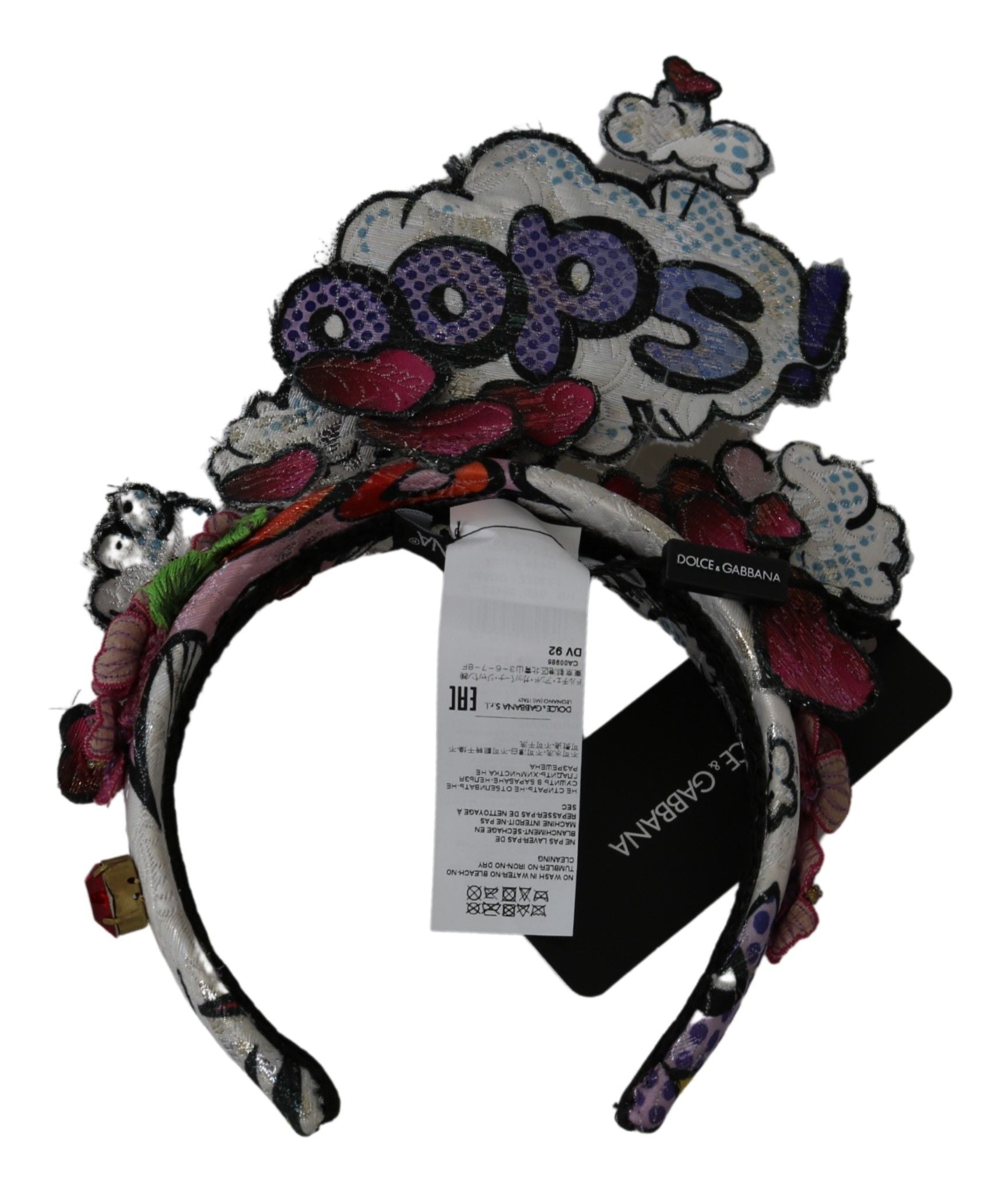 Dolce & Gabbana Elegant Multicolor Floral Headband