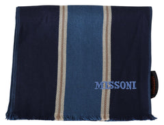 Missoni Elegant Multicolor Wool Scarf with Striped Pattern