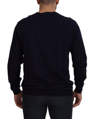 Paolo Pecora Milano Elegant Black Cotton Pullover Sweater