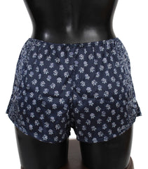 Ermanno Scervino Italian Silk Lingerie Shorts in Serene Blue